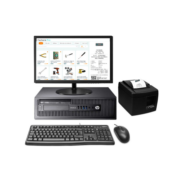 PC con impresora térmica